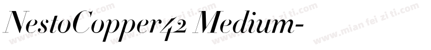 NestoCopper42 Medium字体转换